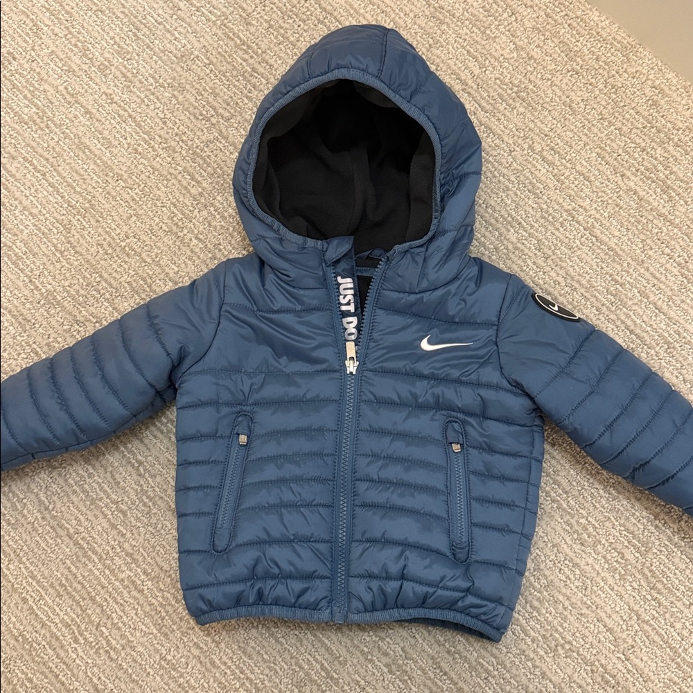 Nike Kids' Blue Hooded Jacket